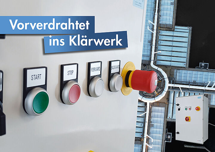 Kraus & Naimer Hauptschalter im vormontierten Minischaltschrank, vorverdrahtete Schaltkomponenten, vormontierte Baugruppen, Baukastensystem, Industrieschalter