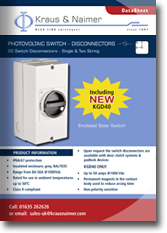 Photovoltaic Switch Disconnectors