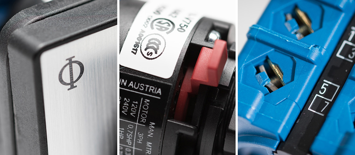 Main and Safety Switches in Steel Enclosures