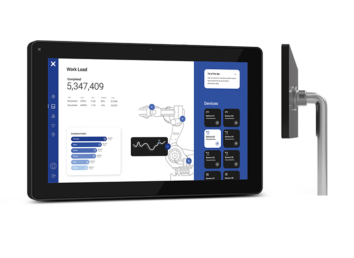 KN Controls, KN-C 715-WEB Plug & Play, 15 Zoll leistungsstarkes HMI Touchpanel mit Chromium-basiertem HTML5-Browser